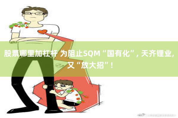 股票哪里加杠杆 为阻止SQM“国有化”, 天齐锂业, 又“放大招”!