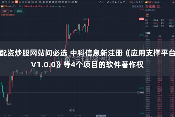 配资炒股网站问必选 中科信息新注册《应用支撑平台V1.0.0》等4个项目的软件著作权