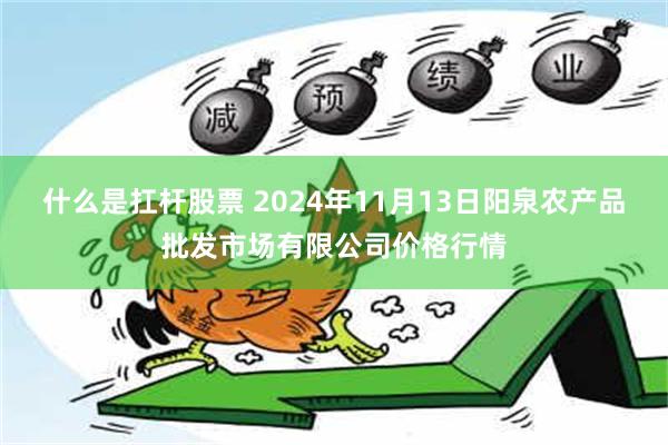 什么是扛杆股票 2024年11月13日阳泉农产品批发市场有限公司价格行情