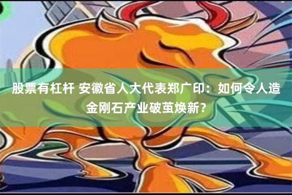 股票有杠杆 安徽省人大代表郑广印：如何令人造金刚石产业破茧焕新？